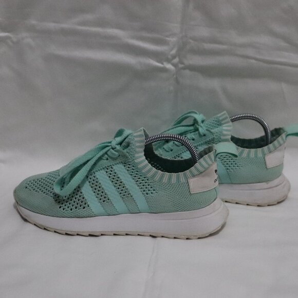 Adidas Womens Green Sz 6‎ FLB W PK Lace Up Athletic Comfy Outdoor Tennis Shoes - Picture 5 of 6